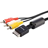 AV Composite Cable Cord Cordón Lead Para Sony Playstation 1-2-3 PS1 PS2 PS3 Slim